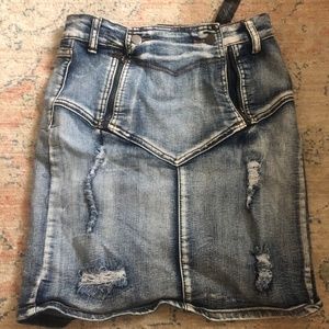 Denim skirt